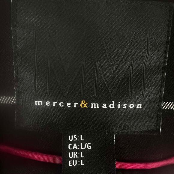 Mercer & Madison Checkered Single Breasted Blazer Size Large - Picture 2 of 8